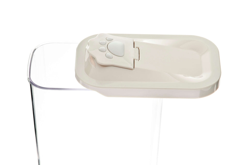 Caja hermética de snacks y pienso gris image 5