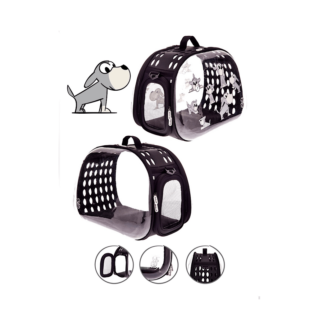 Bolso viaje perros transparente image 1