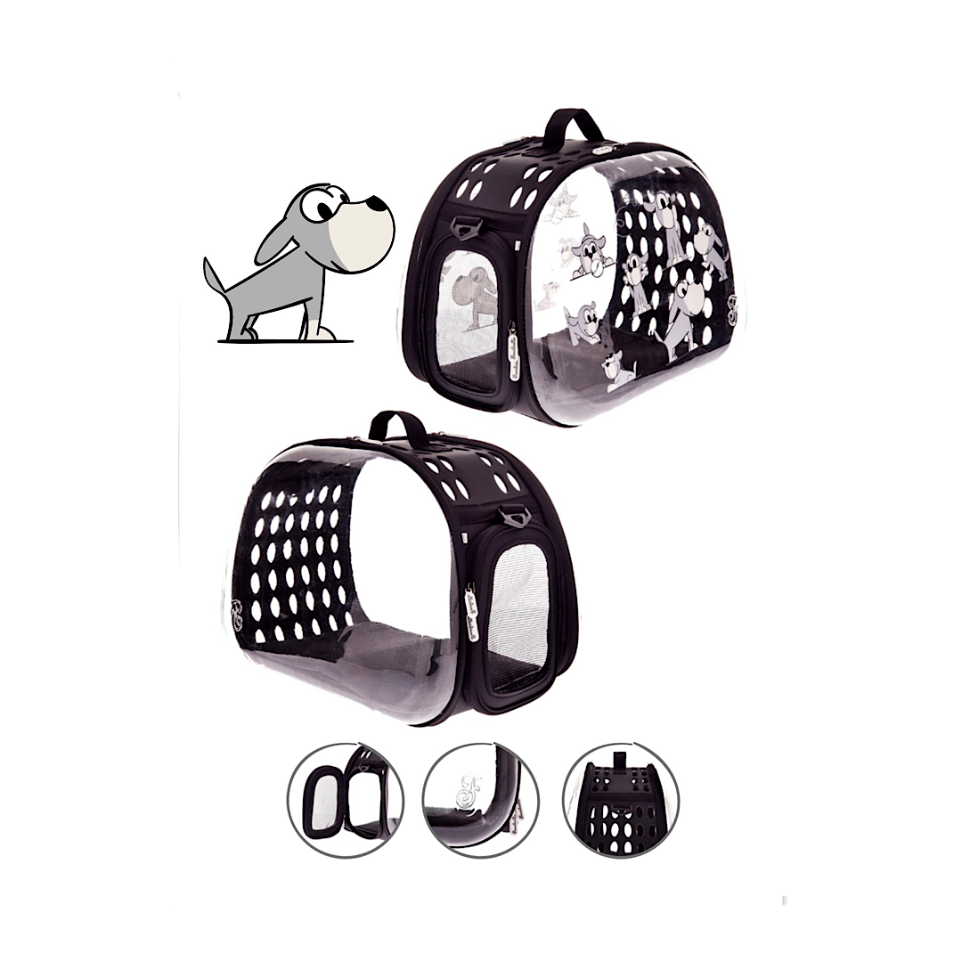 Bolso viaje perros transparente image 1