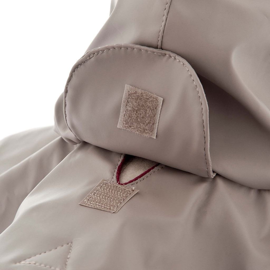 Capa de lluvia perro beige image 2