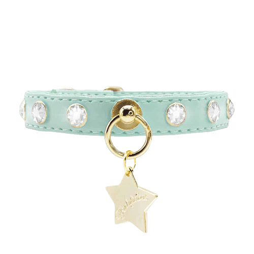 Collar Crystals Mint - S/M image 0